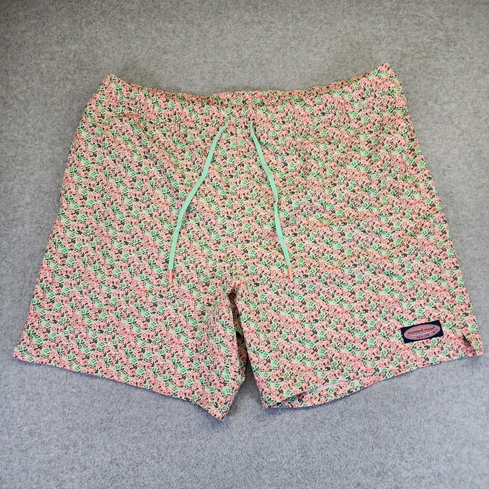Vineyard Vines Swim Trunks Men's XL Floral Surfing Beach